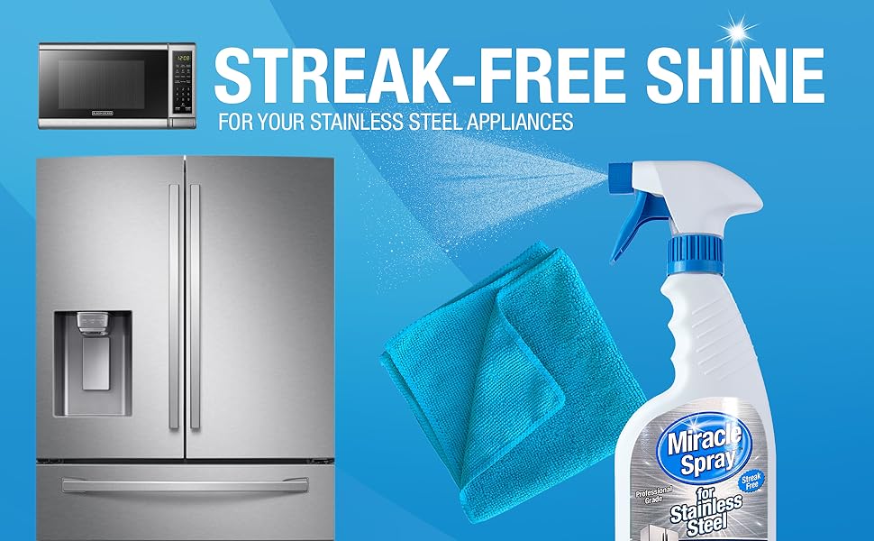 Streak free cleaning supplies, shine, clean sparkly surfaces