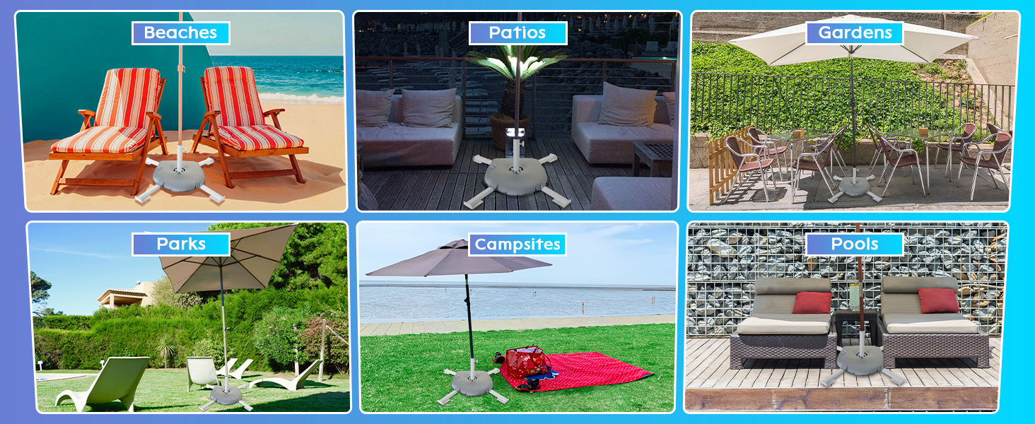 portable umbrella with stand