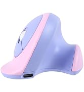 GUGUELEC Wireless Vertical Mouse Purple