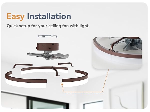 flush mount ceiling fan