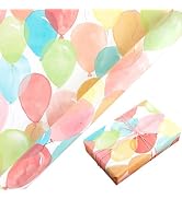 Birthday Wrapping Paper Roll - 17 Inch X 50 Feet Colorful Balloon Jumbo Wrapping Paper Roll Gift ...