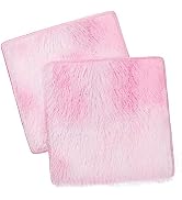 School Locker Rugs, Tie-dye 12 Inch Square Locker Decorations for Girls, Soft Fluffy Faux Fur Are...