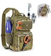 KastKing BlowBak Tactical Sling Tackle Bag-Lightweight Fishing Backpack Storge Fishing Gear and E...