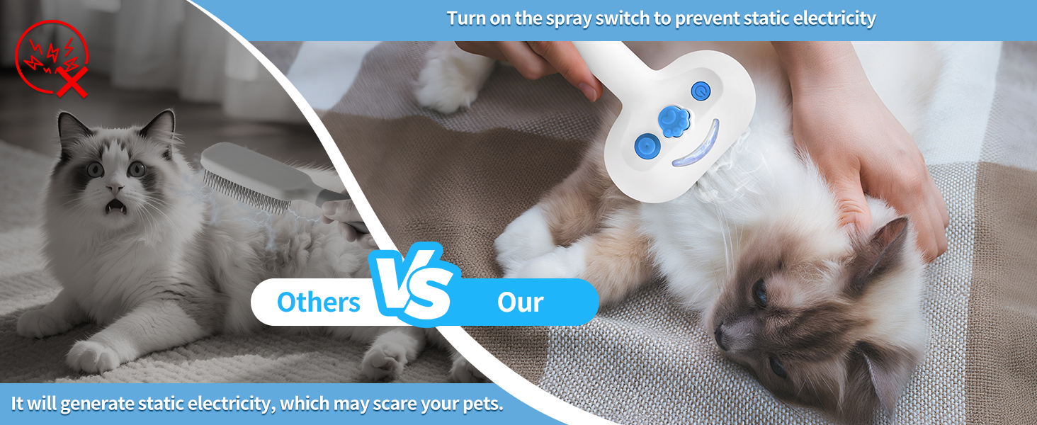 pet steam brush for cat