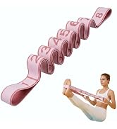 Stretch Bands for Exercise: 8-Section Elastic Exercise Band with Loops, Flexibility Stretching St...