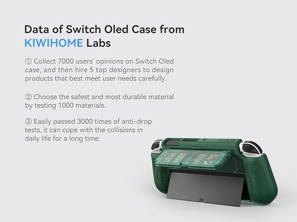 Switch OLED Case with Flip Game Storage