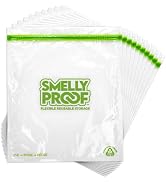 Reusable Storage Bags for Food by Smelly Proof Bags - MADE IN USA, Easy Clean, Dishwasher-Safe, P...