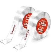 Comix Double Sided Tape Heavy Duty, 1.18" x 120"(10ft), Removable Washable Nano Tape, Residue-Fre...