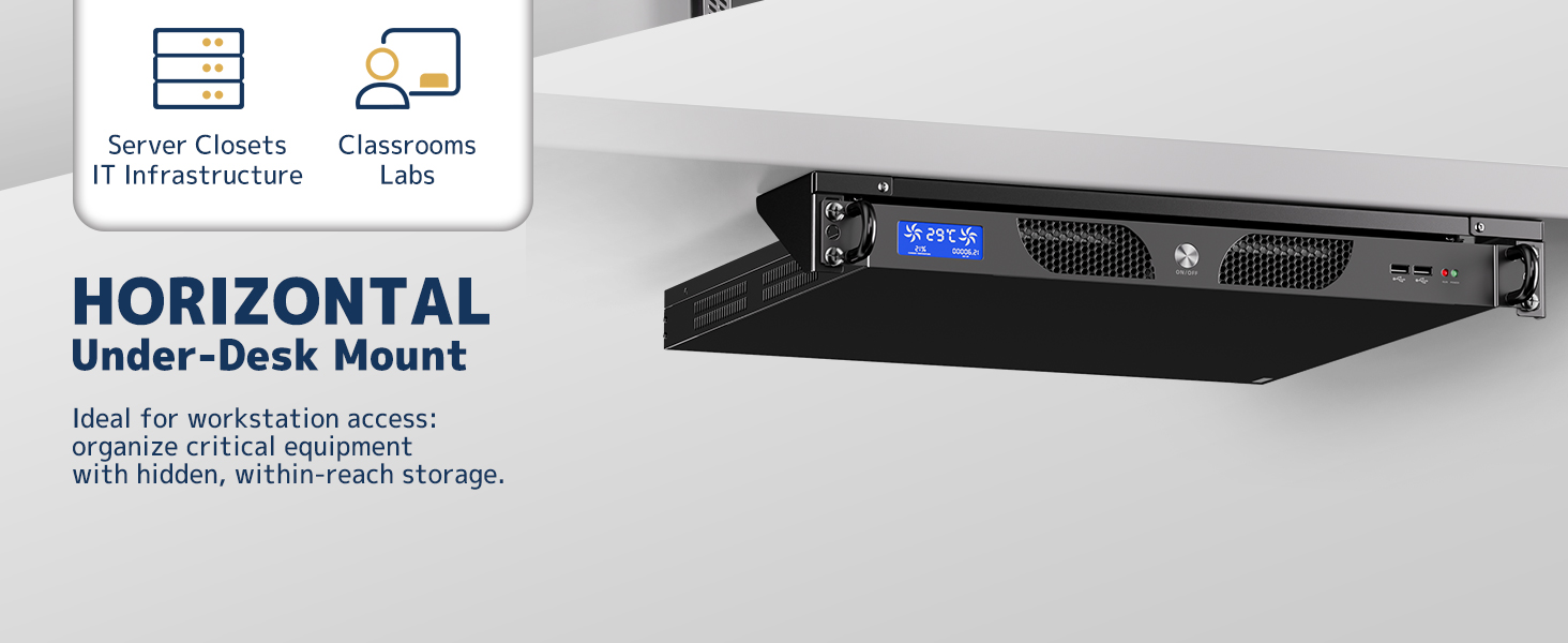 Horizontal Under-Desk Mount