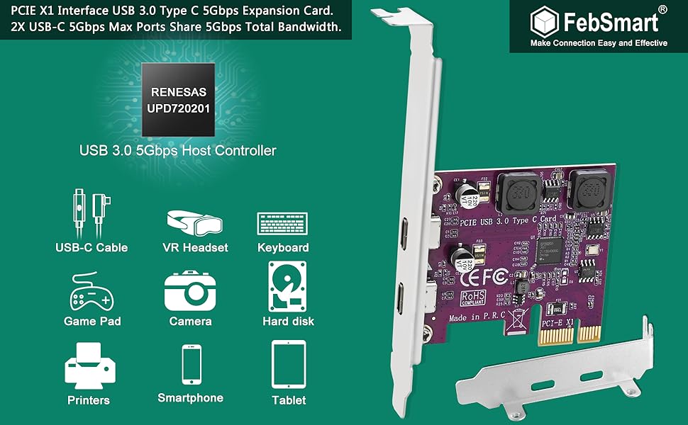 PCIE USB-C Expamsion Card