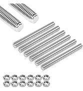 Arwnnklo 6 Pcs 304 Stainless Steel M8 Fully Threaded Rod,3"(77mm) Threaded Rod,Right Hand Threads...