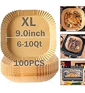 Ailifeer Air Fryer Disposable Paper Liner, Natural Baking Parchment Paper Air fryer liners,Thicke...