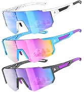 QALLY Kids Sunglasses Youth Baseball Softball Sunglasses for Girls Boys Age 4-14 UV Protection Sp...