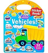 Benresive Reusable Sticker Book for Toddlers 2-4 Years, Fun Travel Stickers for Kids, Waterproof ...