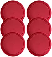 Replacement Lid for Pyrex 4" (Smallest Size) Storage Plastic Cover 1 Cup Bowl Dish 7202-PC Red (6...