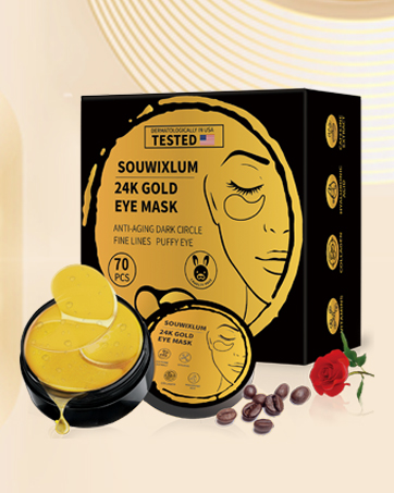Rose peach Eye Masks for Dark Circles and Puffiness Under Eye Patches for Puffy Eyes Treatment Pads