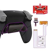 eXtremeRate Black Real Metal Buttons RMB RISE V3 Remap Kit for PS5 Controller BDM-030 040 050, Ru...