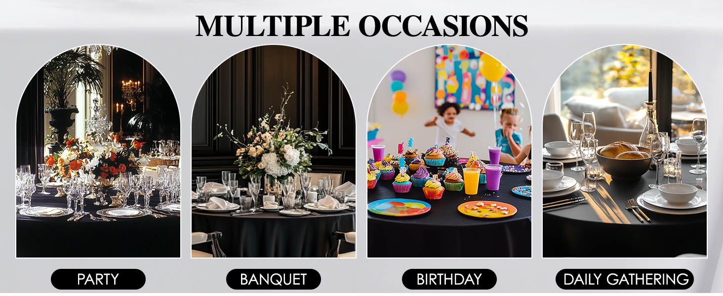 black round Tablecloths