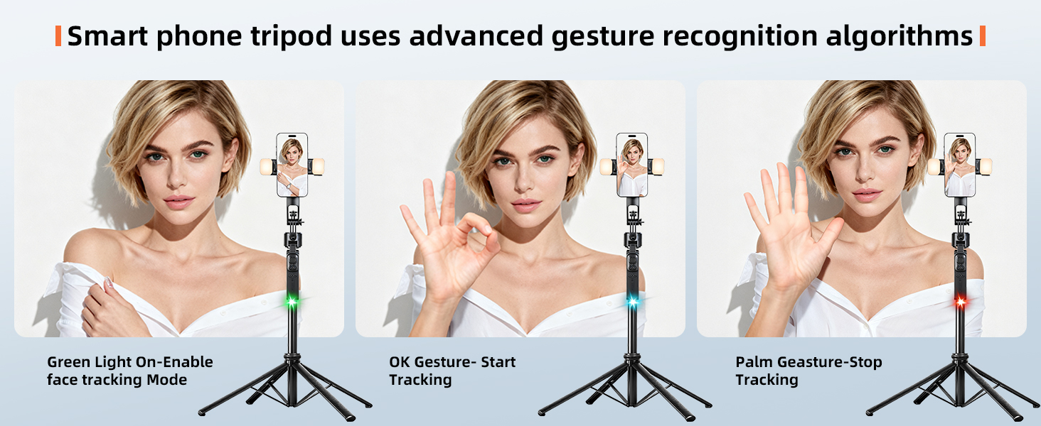 selfie stick tripod with remote and light