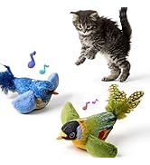 2-pack catnip cat toys that stimulate indoor cats' natural hunting instincts,Interactive plush bi...