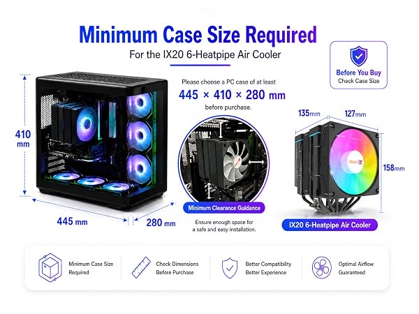 Please check your PC case dimensions before purchasing