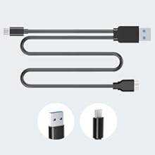 ROOFULL plug-n-play external CD DVD RW drive with USB port and SD card slot