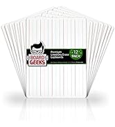 Board Geeks Dry Erase Lapboards 9"x12" - 12 White Board for Teachers, Students, Children | Reusab...