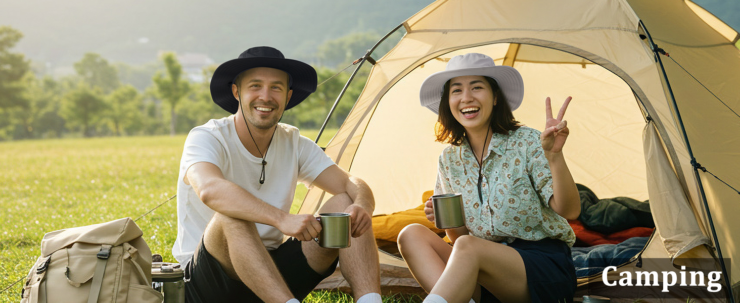 Safari hat for adult camping