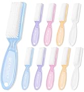 NICEMOVIC 10 Pcs Nail Brush for Cleaning Fingernails, Handle Grip Nail Scrubber Brush, Hand Finge...