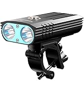 Soonfire FD USB C Rechargeable Bike Headlight,Two LED Lumens,Waterproof Super Bright Bicycle Ligh...