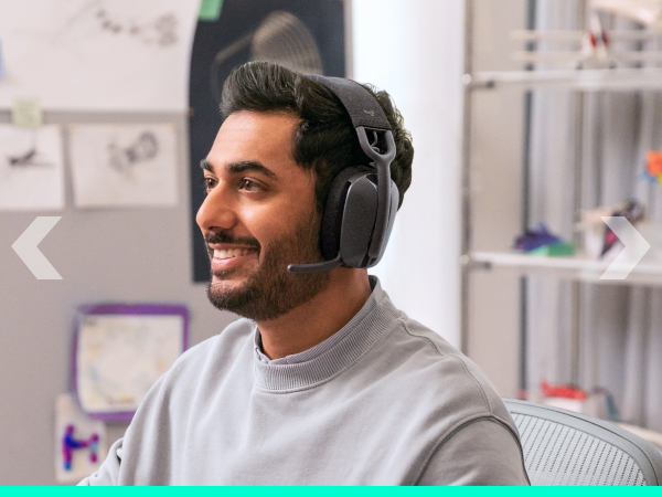 A man wearing Zone Vibe 100 and smiling
