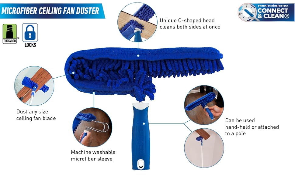 Ceiling Fan Duster Features