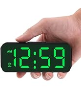 Peakeep Small Mini Battery Powered Digital Alarm Clocks for Bedrooms Bedside, Cordless Tiny Trave...