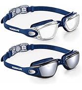 Vorshape Swim Goggles 2 Pack Anti Fog Swimming Goggles, No Leaking UV Protection Pool Goggles for...