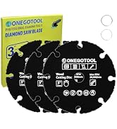 ONEGOTOOL 3 inch Circular Saw Blades for Wood Cutting Angle Grinder Blades for,Woodworking, PVC, ...