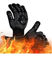 HFLYJPYW BBQ Grill Gloves Heat Resistant 1472? High Temp Resistance Fireproof Glove for Grilling ...