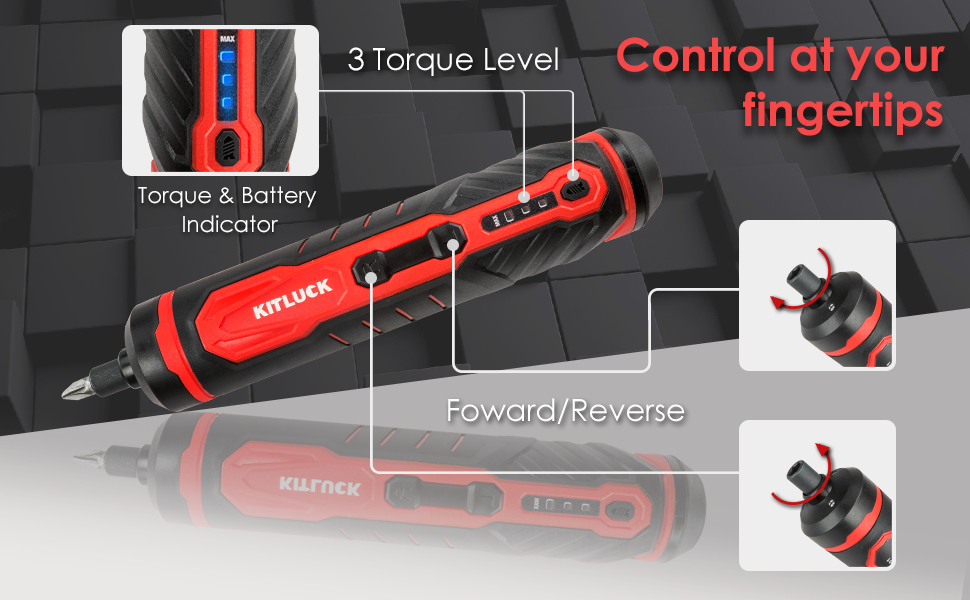 kitluck electric screwdriver cordless