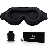 Sleep Mask for Men Women, Upgraded 3D Contoured Cup Eye mask Blindfold, Block Out Light, Eye mask...