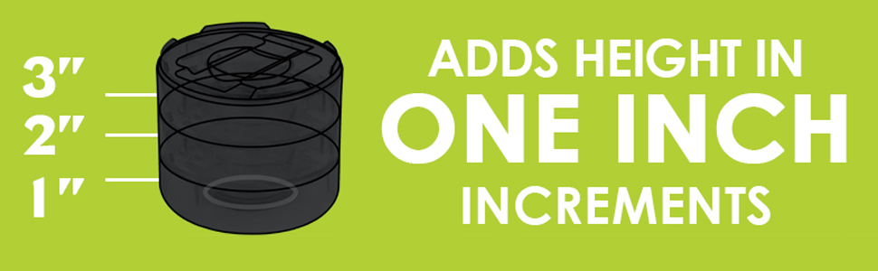Slipstick Stack-its adds height in one inch increments