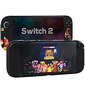 TIKOdirect Protective Case for Switch 2, Hard PC Shell and Soft TPU Joy-Con Grip, Slim Dockable C...