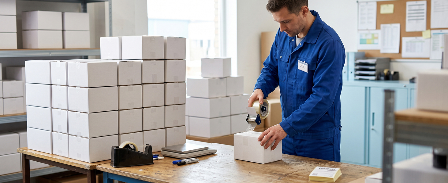 small cardboard shipping box