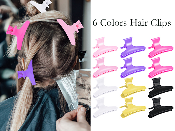 multicolor hair clips