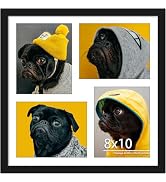 DUENPY 20x20 Collage Picture Frame 8x10 Collage Picture Frame Displays Four 8x10 inch Photos Coll...