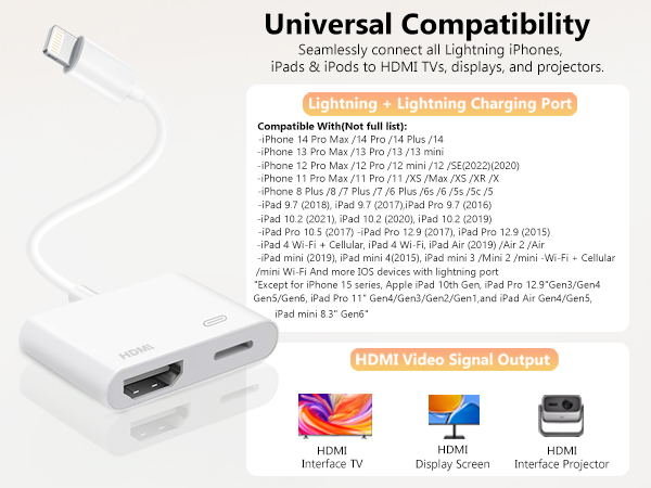 hdmi to lightning cable for iphone