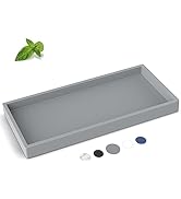 Bathroom Counter Tray,EG-SIPRO High-Grade Thickened Silicone Bathroom Vanity Tray,Shatterproof Du...