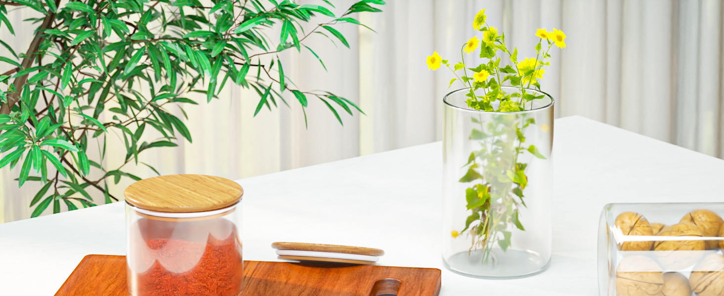 glass storage jar
