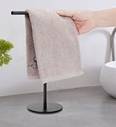 Songtec Hand Towel Holder Stand for Bathroom, Fingertip Towel Rack, Rust-Proof Accessories Jewelr...