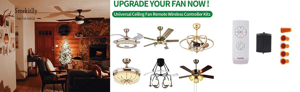 small ceiling fan remote control kit