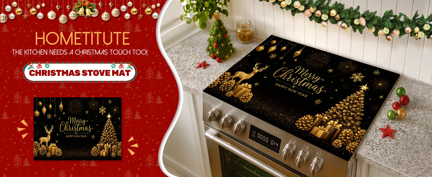 Christmas Stove Top Cover