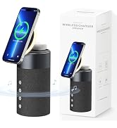 COLSUR Bluetooth Speaker, Magnetic Wireless Charger, Bluetooth Speakers with Night Light, 2 in 1 ...